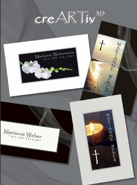 Collage mit Gedenktafeln f&uuml;r Marianne Webermann und Marianne Weber, dekoriert mit Blumen und Kerze.